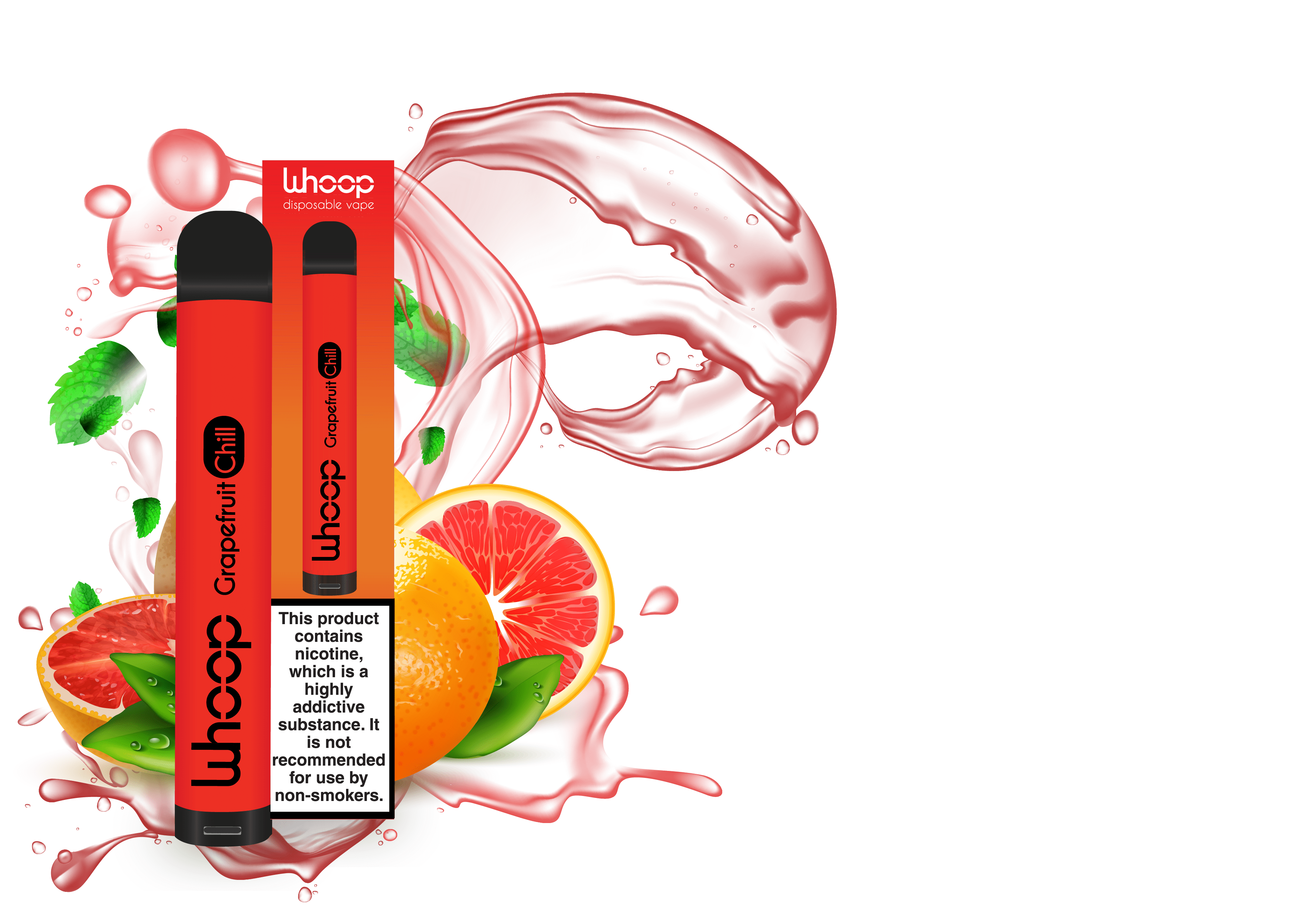 Disposable e-cig Whoop Grapefruit Chill